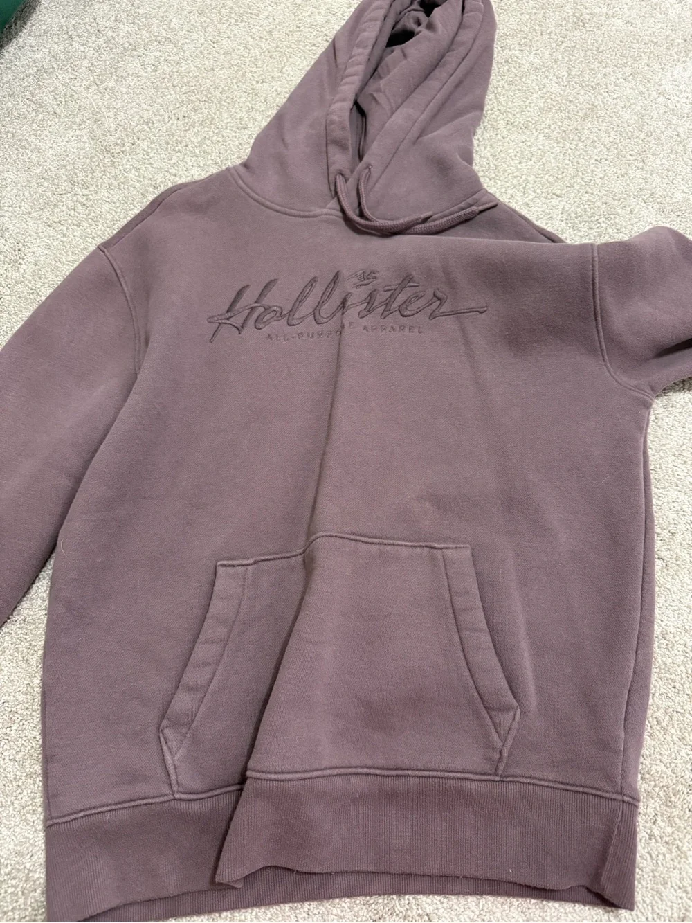 Hollister Men's Crewneck Hoodie - Plum Mauve
